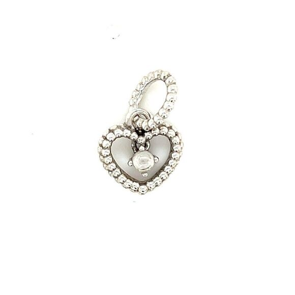 Pandora Moonstone Heart Charm - Picture 1 of 4